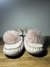 Ugg Dakota Women s Pink Suede Shearling Lined Moccasin Slip-on Slipper 8