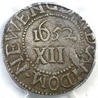 1652 Noe-7 R-5 Pcgs Xf Details Massachusetts Oak Tree Shilling Silver Coin