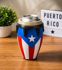 Puerto Rico Flag Conga Drum Can Holder 3d Printed Beer   Soda Can Cooler Koozie