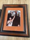 Lot Of 2  Vintage Larry Bird Plaque   Autographed Framed Picture No Coa