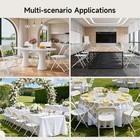 Folding Chairs 10 Pack  550lbs Capacity Heavy Duty Plastic Folding Chairs