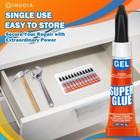 12-pack Super Glue Gel Clear     3g Strong Non-drip Adhesive For Plastic Metal