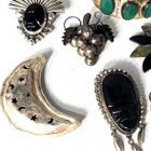 Vtg Sterling Silver South Of The Border Mexico Jewelry  Lot 7  Pcs