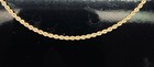 14k Yellow Gold High Polish Rope Link Chain Anklet Bracelet-10 
