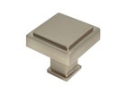 Satin Nickel Square Kitchen Cabinet Drawer Knobs Pulls 3 3 4  5  Brushed Nickel