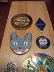 Nice Lot Geocache Coins Compass Rose  Cats  Satellite