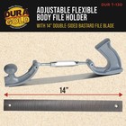 Adjustable Flexible Body File Holder With 14  Double-sided Bastard File Blade