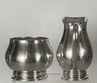 Vtg  Royal Danish Int   l  Sterling Silver C140 Open Sugar Bowl   Creamer  335 7 G