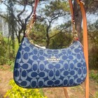 Coach Caf82 Denim natural Teri Shoulder Bag Signature Denim