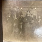 Civil War Confederate Troops Cabinet Card Photo Rifle Enfield Uniform Rare