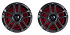 Pair Memphis Audio Mxa60l 100w 6 5  2-way Marine Boat Speakers W  Rgb Led Grills