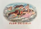 Original Inner Cigar Label - Flor De Cielo - Women  Cherubs W  Large Cigar