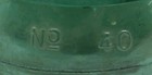 Vintage antique Hemingray No 40 Blue green Glass Insulator Made In U s a 