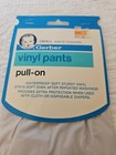 Vintage 1986 Gerber Vinyl Pants Pull-on Nos Size Birth-12lbs White