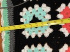 Vtg Afghan Crochet Throw Blanket Granny Square Handmade Colorful