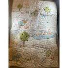 Pottery Barn Kids Farm Animal Embroidered Baby Quilt And Crib Skirt Set Cotton