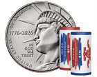 2026 Semiquincentennial Enduring Liberty Half Dollar P  d 2 Roll Set 26qra