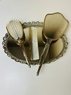 Vintage Women   s Vanity Mirror   Comb  Brush And Handheld Mirror Set