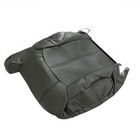 Front 4pc Seat Covers Bottom Back Graphite Black Leather 99-02 Silverado Sierra