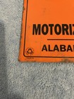 Vintage Original Forestry Alabama Game   Fish Division Metal Sign  nos 