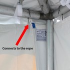 8x30 Window Sidewall For High Peak Canopy Event Tent Wall Outdoor Vinyl Used