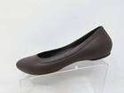 Crocs Womens Lina Size 7 Brown Comfort Slip On Ballerina Flat Shoes