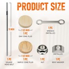 Newel Post Mounting Kit  1-pack    fix Wobbly Stairs 11   Silver  Original Wood