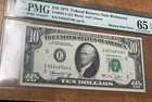 1974   10 Missing Print Error   Blank  No Reverse Printing  Pmg 65 Epq 