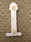 Sevi Hand Painted Wooden Alphabet Letter 3  - White  i  - Child Baby Decor
