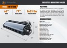 Wolverine 66  Skid Steer Vibratory Roller Attachment 3 3ton  Compactor Vr-11-66w