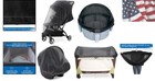 Baby Mosquito Net For Stroller  Reusable Bug Net For Stroller  Playards  Pack   