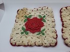 Vintage Handmade Crocheted Potholders Hot Pads Trivets 1920s - 1960s Lot Of 4