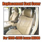 Fits 1999-2003 Lexus Rx300 Driver   Passenger Bottom Top Leather Seat Cover Tan