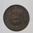 Civil War Token Shield Warren Packard Hardware And Iron Youngstown Ohio