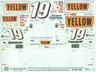 Nascar Decal  19 Yellow 1999 Bgn Chevrolet Monte Carlo Mike Skinner Slixx 1 24
