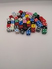   Vintage modern  Dice Lot Of  54 Pieces Different Colors