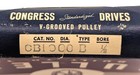 Nos  Vintage Congress 10 00    Od 1 2    Fixed Bore Die-cast V-belt Pulley  Type B