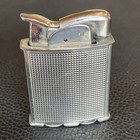 Evans Spitfire Lighter Floral Nouveau Art Deco Design Nickel Silver Evans Vtg