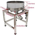 Electric Vibrating Screen Stainless Steel Shaker Sieve 19 6 dia With 40 100 Mesh