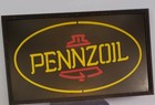 Vintage Pennzoil Light  Lighted Sign 22 X 36