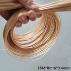 18m Polished Bamboo Strips Cane Webbing Ribbon Diy Basket Chair Furniture Repair