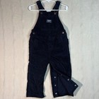 Vintage Oshkosh Bgosh Corduroy Overalls 24m Toddler Navy Blue 90s