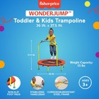 Fisher-price Wonderjump 36  Round Indoor Mini Trampoline  Multicolor  open Box 