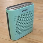 Bose Soundlink Color Mint Green Bluetooth Speaker With Case - Tested