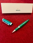 Rolex Ad Vip Gift Emerald Executive Green Rollerball Pen  New In Box  Refillable