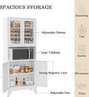 Cofar White Glass Doors Metal Modern Kitchen Storage Cabinet For Display home