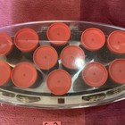 Conair More Big Curls 12 Pink Jumbo Hot Rollers Curlers 12 Metal Clips Pageants