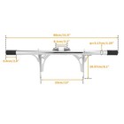 Wsays Front Highway Crash Bar Engine Guard Flat-out Bar Compatible With Harle   