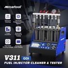 Mrcartool V311 Gdi Efi Fsi Ultrasonic Fuel Injector Cleaner Tester Machine 110v