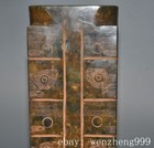 8 8 old Chinese Liangzhu Culture Old Jade Carved Sacrifice Jade Cong Statue
